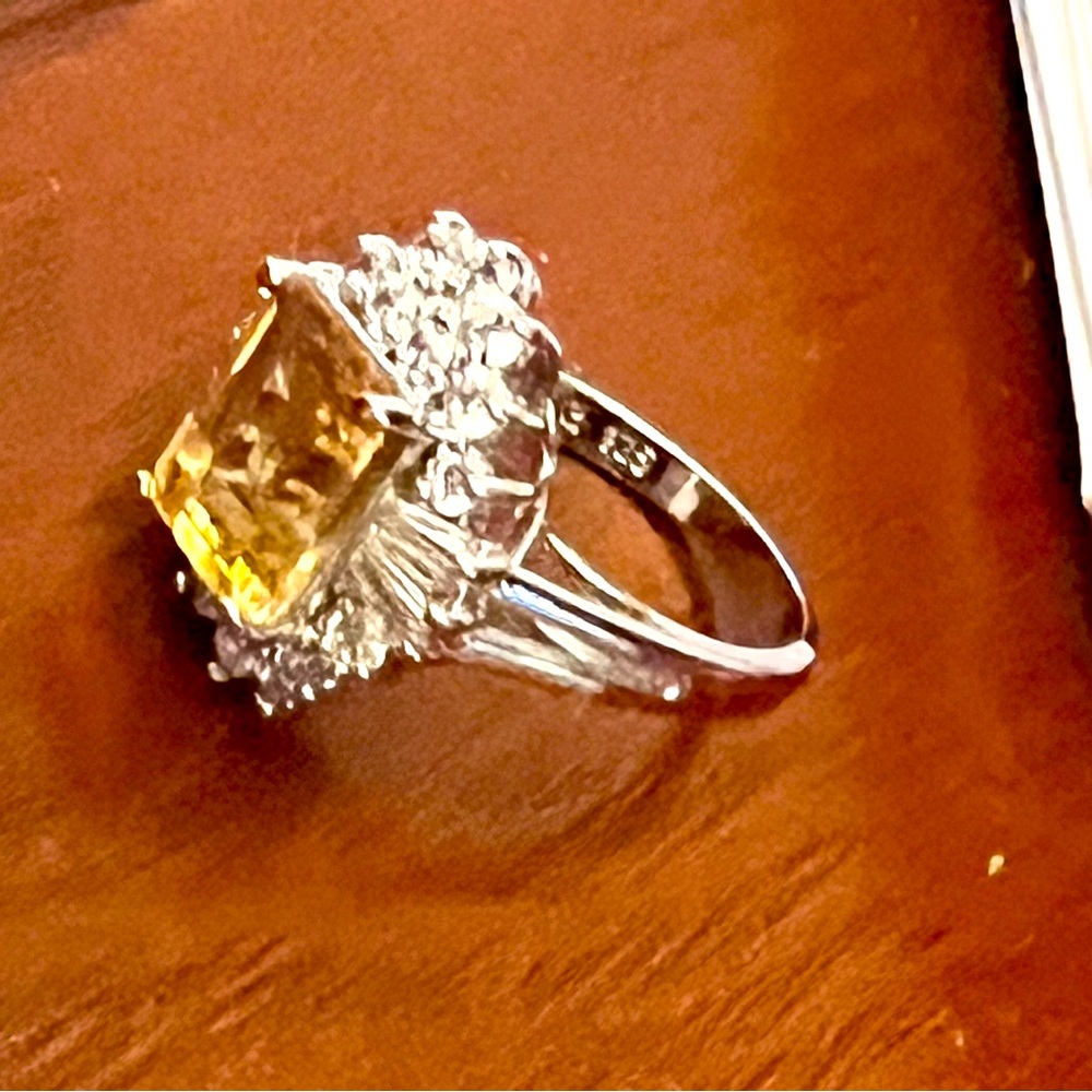 Vintage Diamond Cocktail Ring- unique, Valentines gift